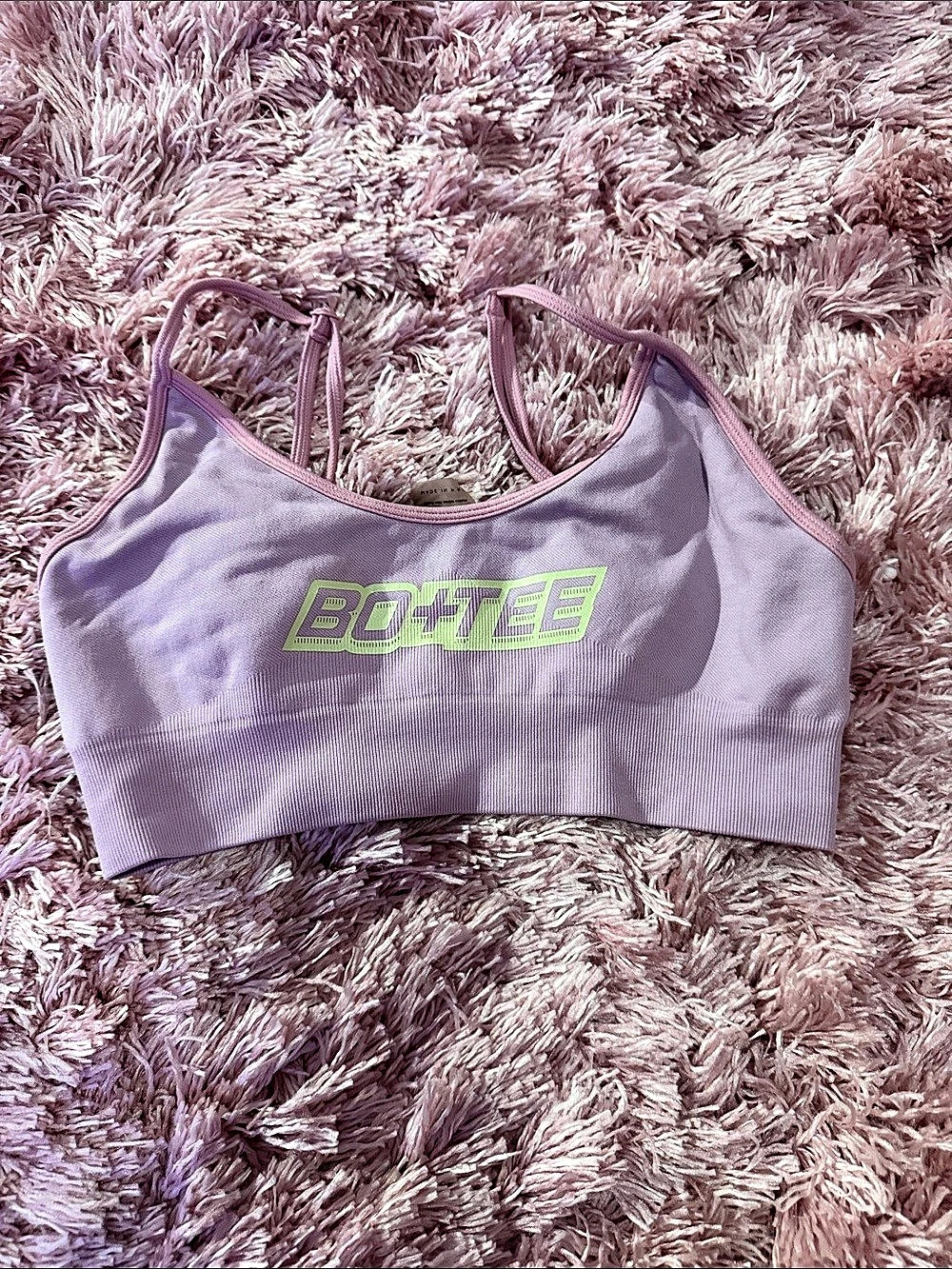 Bo+Tee Purple Sports Bra Like New